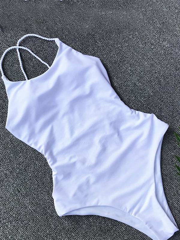 Airchics maillot de bain une pièce croisé dos nu mode femme