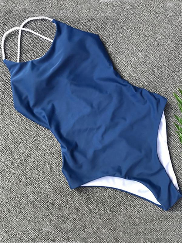 Airchics maillot de bain une pièce croisé dos nu mode femme