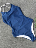 Airchics maillot de bain une pièce croisé dos nu mode femme