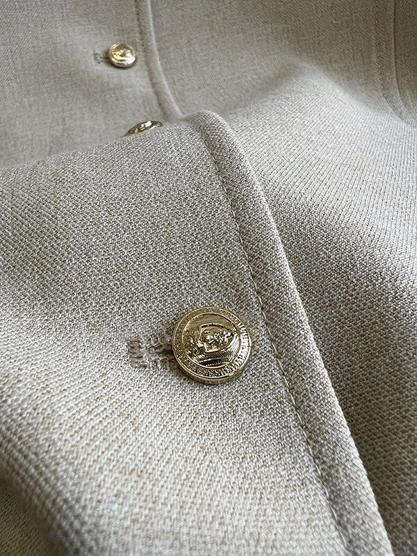 Airchics blazer boutonnage avec poches manches longues femme mode