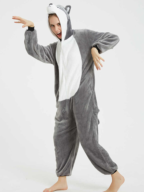 Airchics combinaison husky pilou pilou animaux capuche mignon femme pyjama