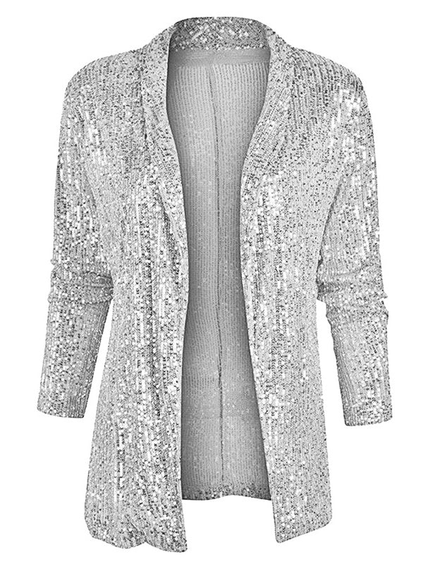 Airchics blazer brillante paillette double boutonnage femme mode
