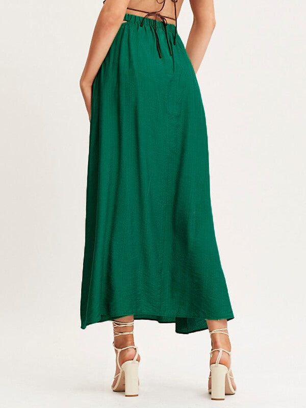 Airchics longue jupe trapèze taille élastique femme mode