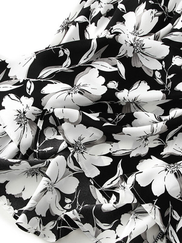 Airchics jupe longue trapèze imprimé à fleurie femme mode