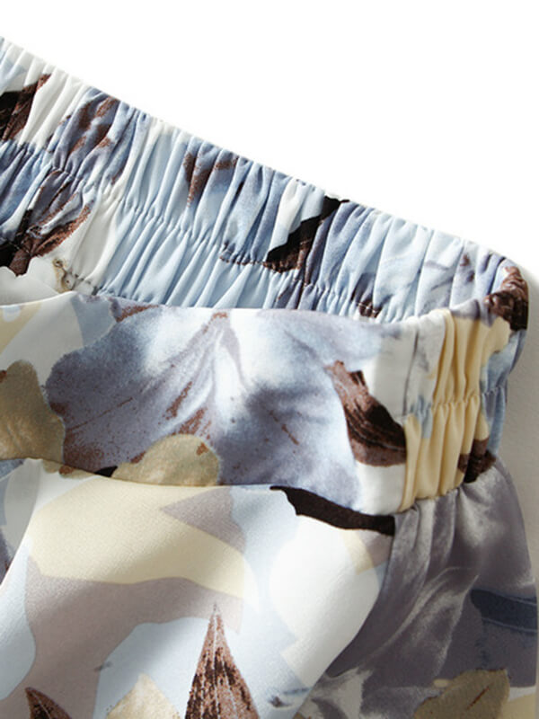 Airchics jupe longue trapèze imprimé à fleurie vintage femme