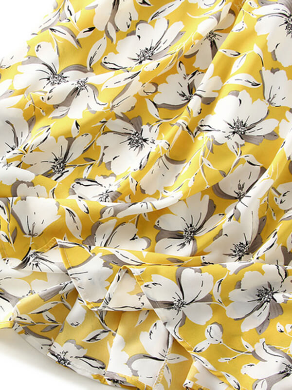 Airchics jupe longue trapèze imprimé à fleurie femme mode