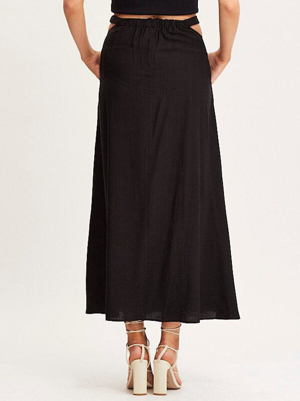 Airchics longue jupe trapèze taille élastique femme mode