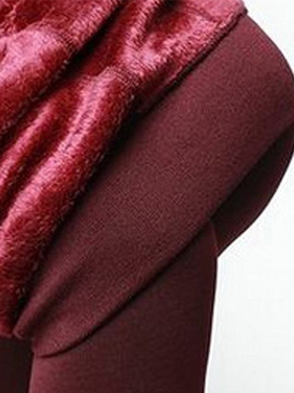 Airchics leggings molleton taille haute femme casual mode automne hiver