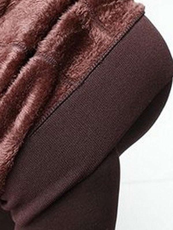 Airchics leggings molleton taille haute femme casual mode automne hiver