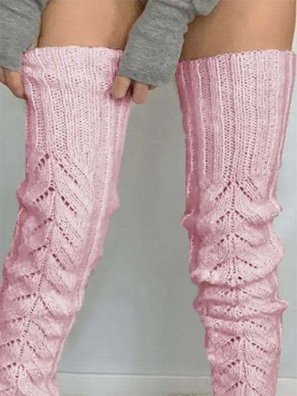 Airchics chaussette haute slim fitness unicolore femme casual mode automne hiver