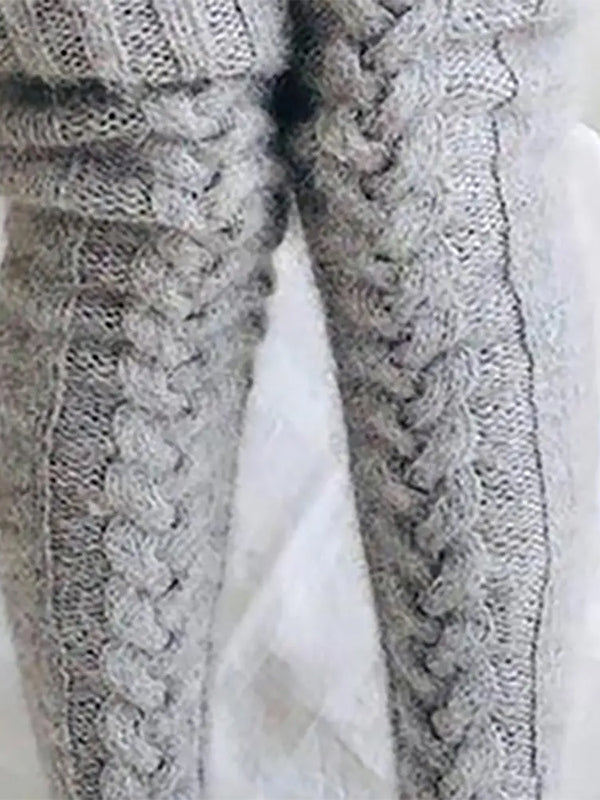 Airchics chaussette haute unicolore femme casual mode automne hiver