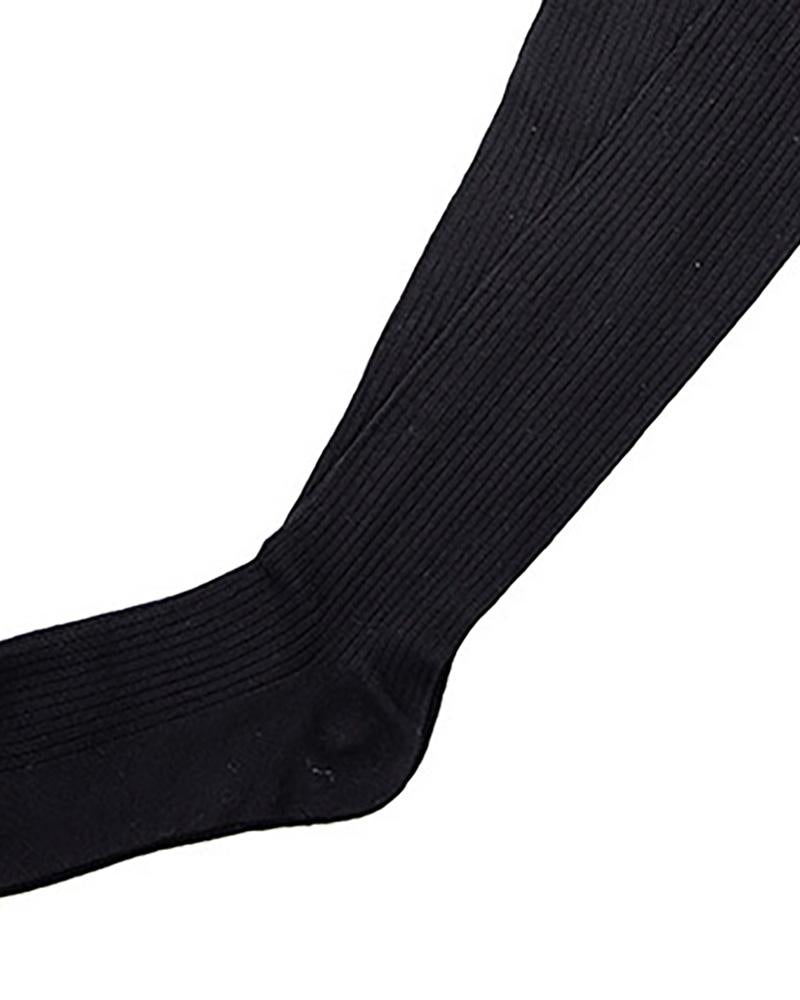 Airchics chaussette haute unicolore femme casual mode automne hiver