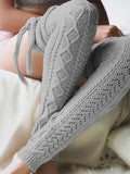 Airchics chaussette haute unicolore coton strappy femme casual automne hiver
