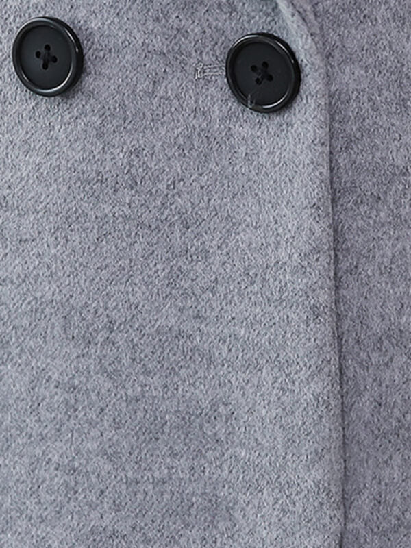 Airchics longue manteau double boutonnage avec poches col revers femme élégant mode