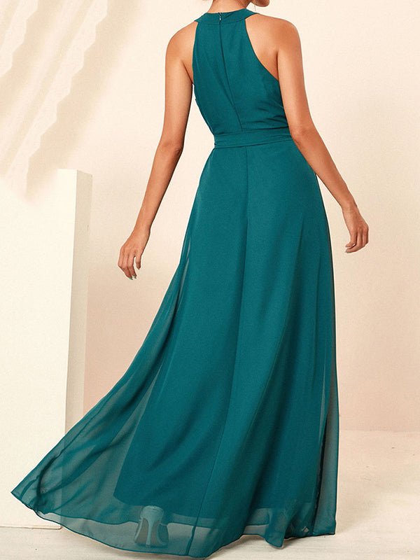 Airchics longue robe demoiselle d'honneur ceinture mode invité mariage