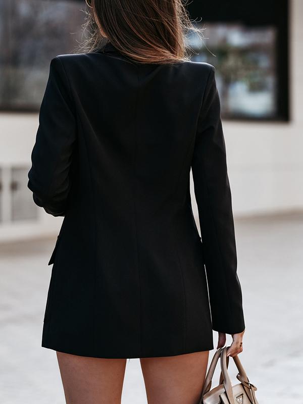 Airchics blazer boutons poches manches longues élégant tailleur femme veste