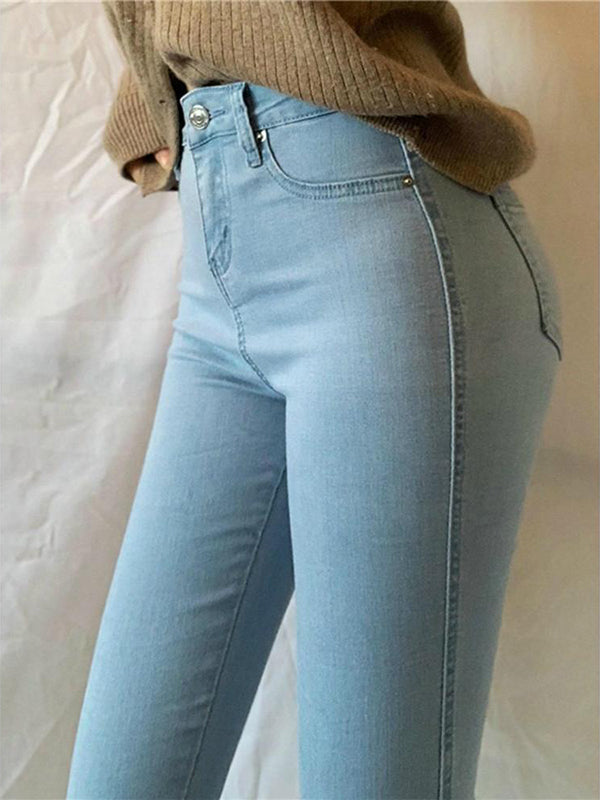 Airchics jean push up po taille haute slim mode femme pantalon