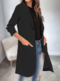 Airchics blazer mi-longue manches longues chic femme veste
