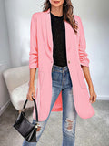 Airchics blazer mi-longue manches longues chic femme veste