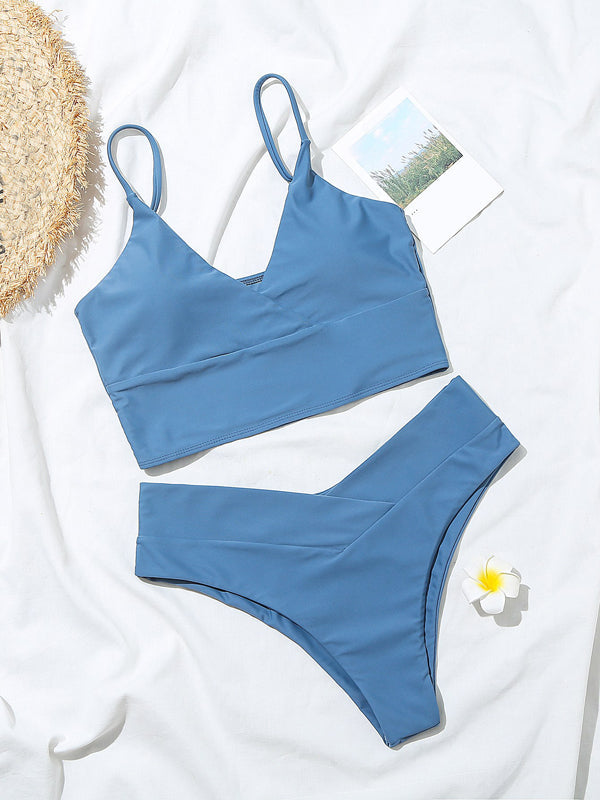 Airchics maillot de bain 2 pièces taille haute mode femme bikini