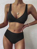 Airchics maillot de bain bretelle 2 pièces taille haute mode femme bikini