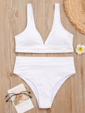 Airchics maillot de bain bretelle 2 pièces taille haute mode femme bikini