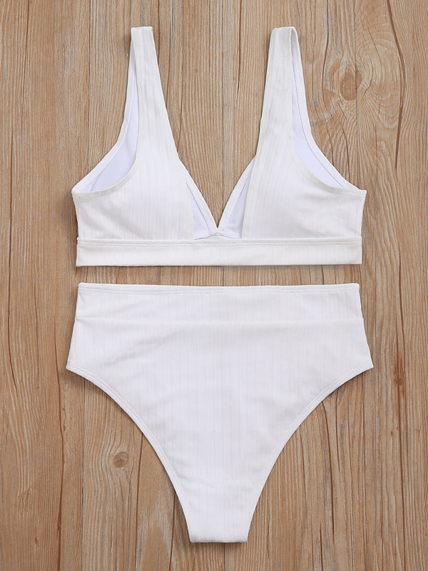 Airchics maillot de bain bretelle 2 pièces taille haute mode femme bikini