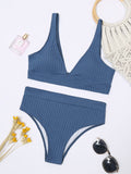 Airchics maillot de bain bretelle 2 pièces taille haute mode femme bikini