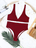 Airchics maillot de bain bretelle 2 pièces taille haute mode femme bikini