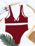 Airchics maillot de bain bretelle 2 pièces taille haute mode femme bikini