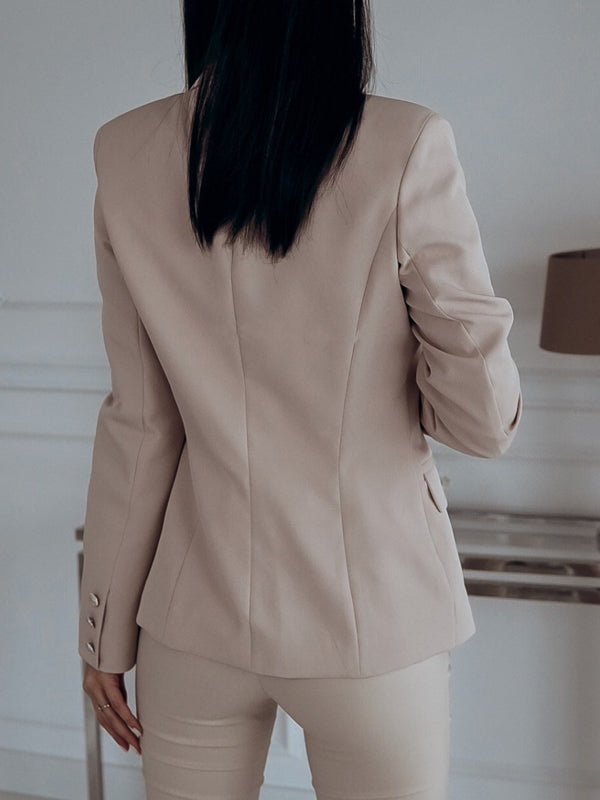 Airchics blazer double boutonnage manches longues élégant femme veste