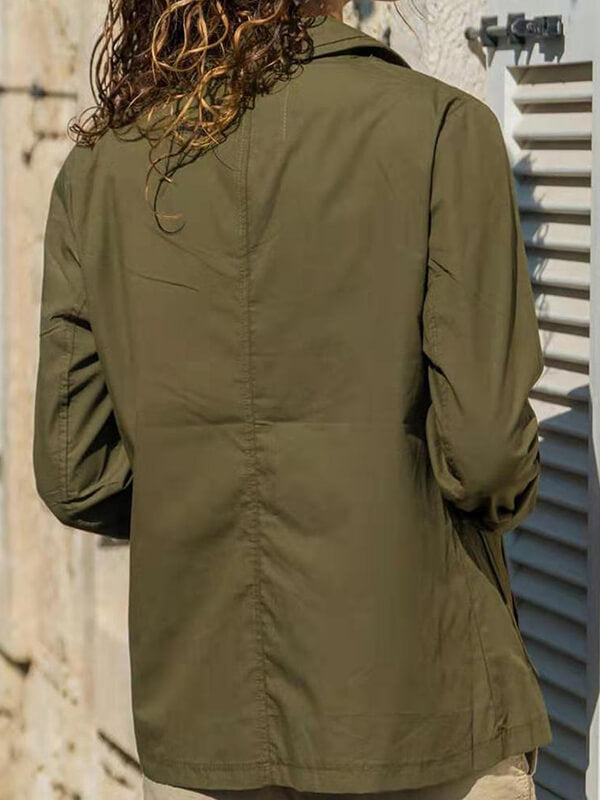 Airchics blazer boutons poches col revers décontracté femme