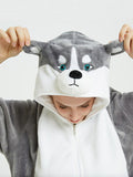 Airchics combinaison husky pilou pilou animaux capuche mignon femme pyjama