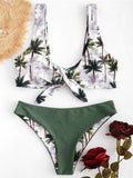 Airchics maillot de bain tropicale noeud papillon 2 pièces femme bikini