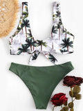 Airchics maillot de bain tropicale noeud papillon 2 pièces femme bikini