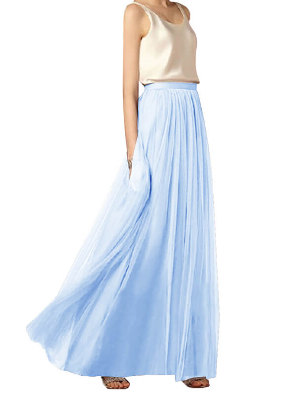 Airchics jupe longue bouffante tutu tulle fluide élégant femme