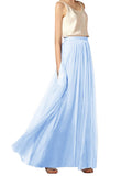 Airchics jupe longue bouffante tutu tulle fluide élégant femme