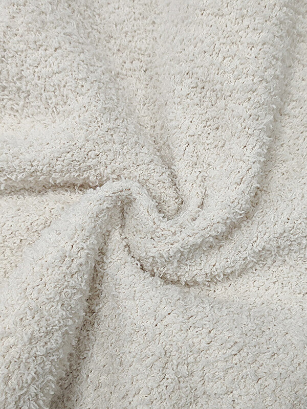 Airchics ensemble de pyjama longue polaire 2 pièces femme style maison blanch