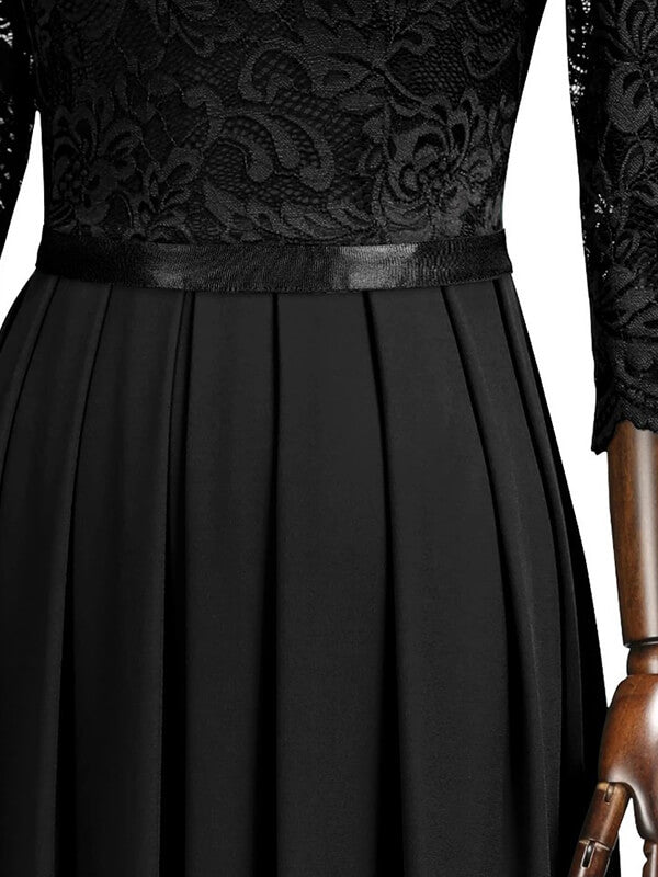 Vintage Robe Maxi Broderie Anglaise Fluide de Soirée