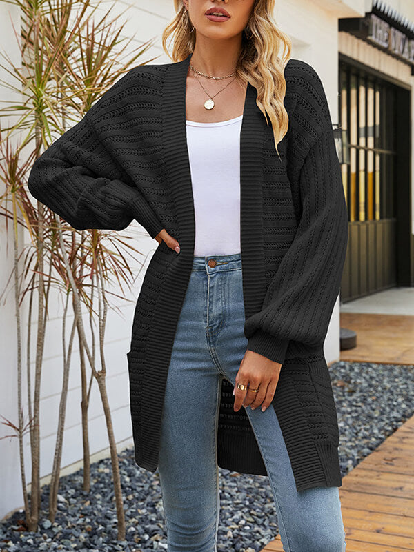 Airchics gilet avec poches manches bishop femme décontracté