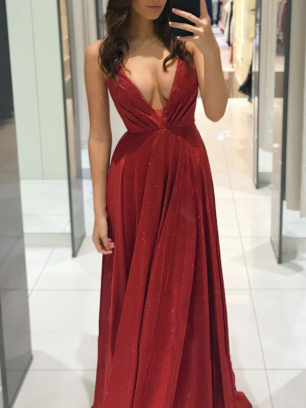 Airchics robe longue brillante paillette dos nu de soirée