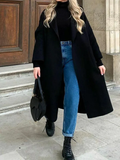 Airchics longue manteau fendu le côté oversized femme hiver