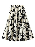 Airchics jupe longue trapèze mousseline imprimé à fleurie mode femme