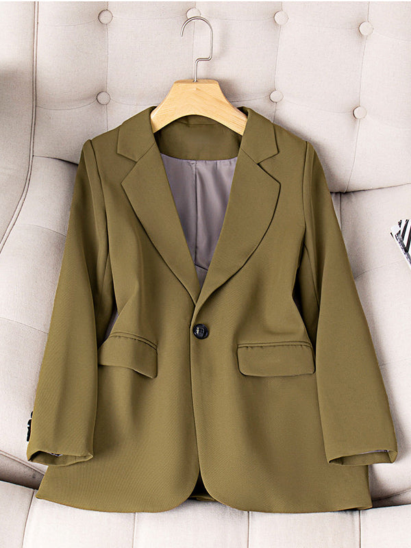 Airchics blazer avec poches manches longues femme style tailleur