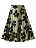 Airchics jupe longue trapèze imprimé à fleurie fluide mode femme