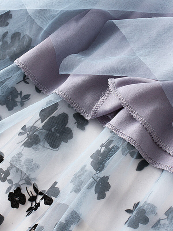 Airchics jupe longue tulle fleurie fluide élégant femme