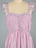 Airchics robe longue fendu le côté à volantée sans manches doux bal de promo violet