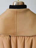 Airchics manteau doudoune laine avec poches ceinture femme élégant