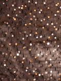 Airchics mini robe moulante irrégulière brillante paillette mode cocktail noir