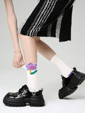 Airchics 3 paires chaussettes coton couleur bloc femme mode
